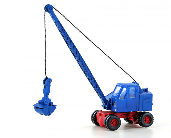 LC-Minis - - LC4701 - Fuchs F 301 Bagger, Gittermast m. Schaufel, blau/rot