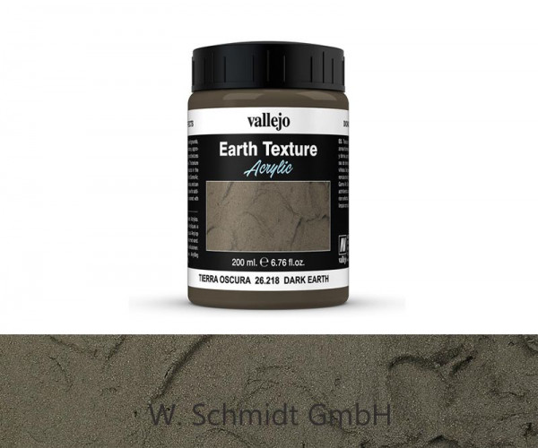 Vallejo 726218 - Effekte Erdfarben, dunkel, 200ml