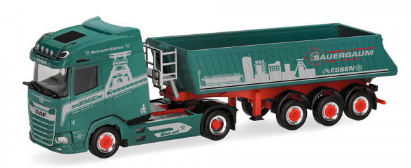 Herpa 319829 - DAF XG Kippmulden-Sattelzug "Sauerbaum"