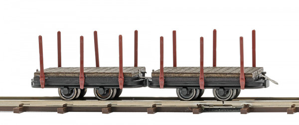 Busch 12225 - 2 Einzelrungenwagen H0