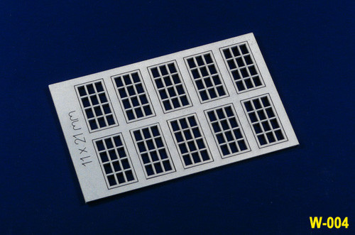Proses PW-004 - Sprossenfenster 11 x 21 mm, 12 - Scheiben, Lasergeschnitten H0/00 10 Stück