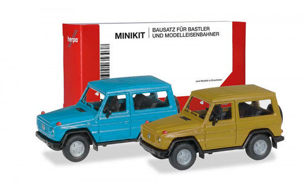 Herpa 012645-009 - MiKi MB G-Klasse blau gelb