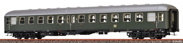 Brawa 58099 - DB Mitteleinstiegswagen 2.Klasse B4ymg-51 grün Ep.3, incl. Innenbeleuchtung