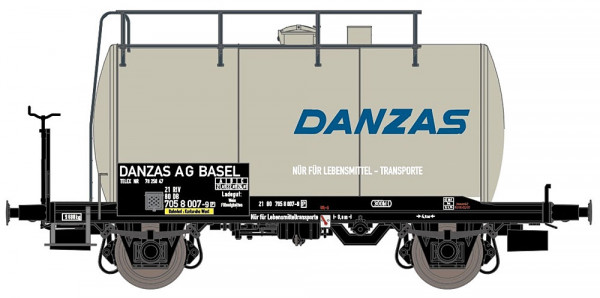 Exacttrain 20681 - DB Kesselwagen 30cbm Bauart Uerdingen Ep.4, "DANZAS"