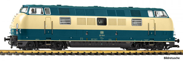 Piko 37463 - DB Diesellok BR 221 oceanblau/beige Ep.4, DCC + Sound