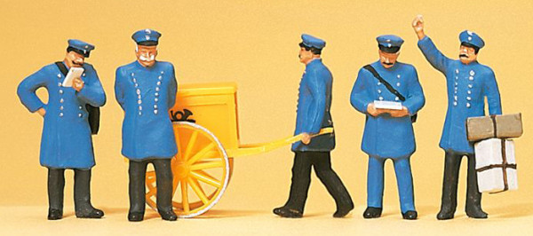 Preiser 12198 - Postbeamte um 1900 5 teilig