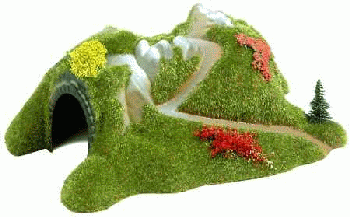 Busch 8001 - Tunnel 20 x 16 cm, 9 cm hoch