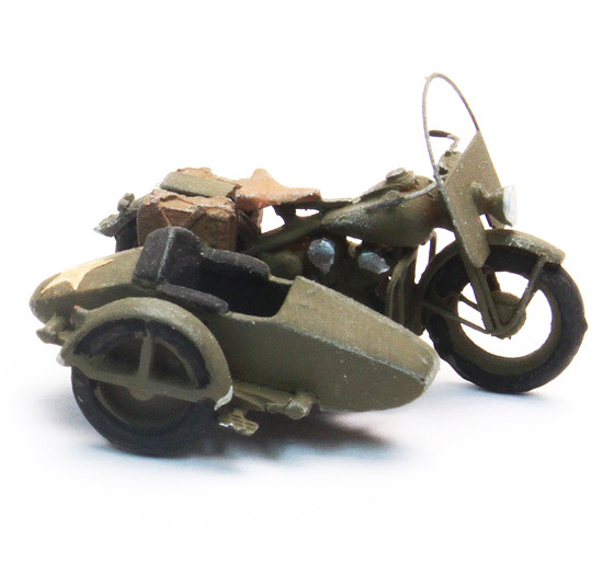 Artitec 387.80 - US Motorrad "Liberator" mit Beiwagen Militär, Fertigmodell