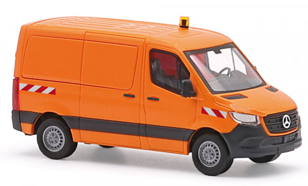Busch 53407 - MB Sprinter kurzer Radstand, Flachdach, verkehrsorange