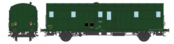REE VB-324 - SNCF Gepäckwagen OCEM32 grün 306 Ep.3, 2 Aluschlusslichter, Region Süd-West