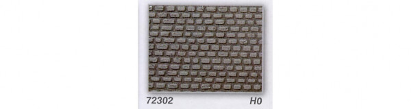 Heki 72302 - Kopfsteinpflaster 40x20cm, 2 Stück, Heki-Dur