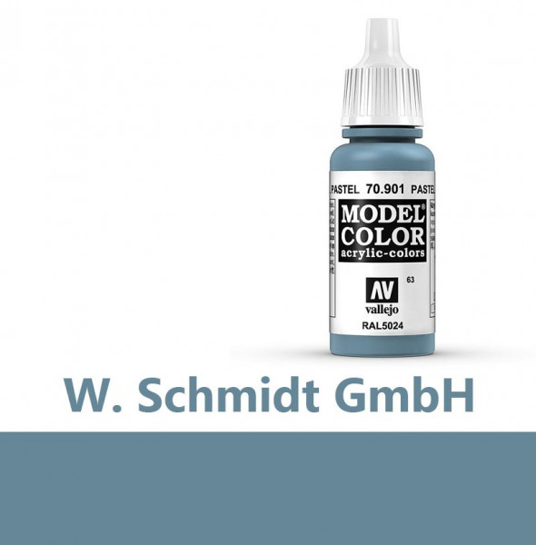 Vallejo 770901 - Model Color Farbe Pastellblau, Matt, 17 ml
