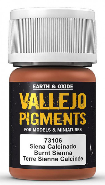 Vallejo 773106 - Pigmentfarbe 30ml Siena, gebrannt