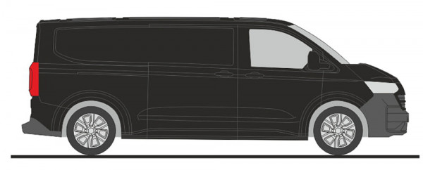 Rietze 11730 - Volkswagen e-Transporter T7 Kasten LR FD mid night black metallic