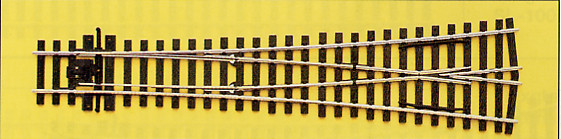 Peco SLE198 - Code75 Y-Weiche 12*, GroßerRadius: 1829mm, leitendes Herzstück