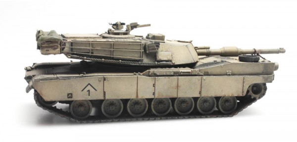 Artitec 6870191 - US M1A1 Abrams Desert Storm Train load Fertigmodell aus Resin, lackiert