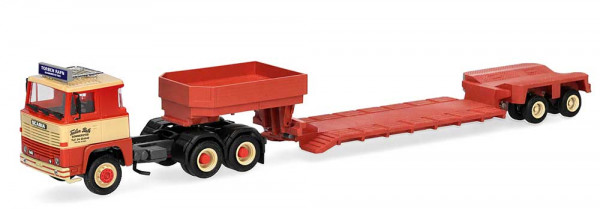 Herpa 322485 - Scania 141 Tieflade-Sattelzug "Torben Rafn" (DK)