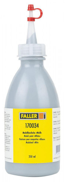 Faller 170034 - Modellbaufarbe Weiß, 250 ml