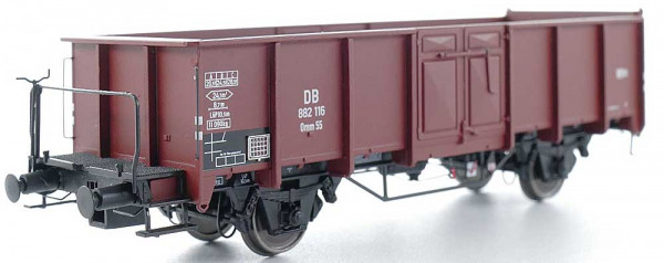 Exacttrain 23904 - DB offener Güterwagen Omm55 mit Bremserbuhne Ep.3