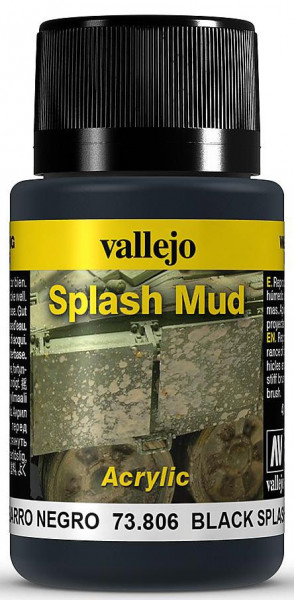 Vallejo 773806 - Weathering Schlamm-Spritzer, dunkel, 40ml