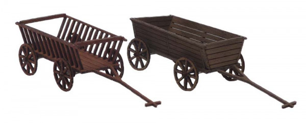 Igra 141005 - Leiterwagen 2 Stück -Bausatz-