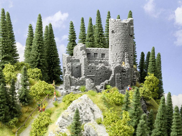 Noch 58605 - Burgruine aus Struktur-Hartschaum 20x16,3x16,5 cm