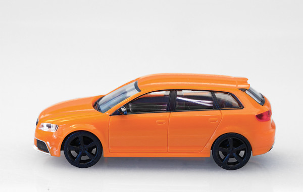Herpa 024877-005 - Audi RS3 Sportback, glutorange mit schwarzen Felgen