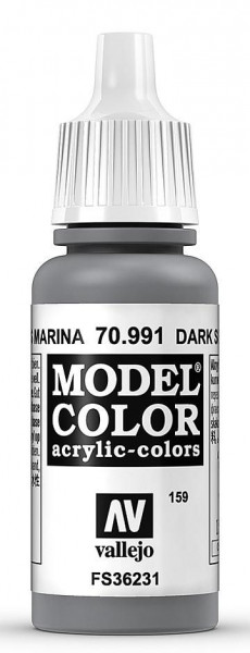 Vallejo 770991 - Model Color Farbe Seegrau, dunkel, Matt, 17 ml