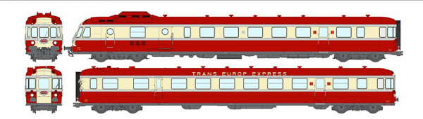 REE MB-258 - SNCF RGP 1 Triebzug X-2779 Lyon-Vaise beige/rot TEE Ep.3-4, DCC + Sound