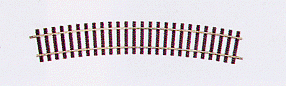 Lenz 45021 - Gleis gebogen 22,5° R1 Radius 91,4 cm (16 Gleise ergeben einen Kreis)