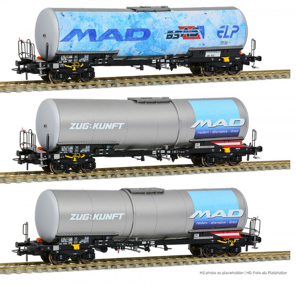 Sudexpress T783905 - BSAS Set 3-teilig Kesselwagen Zacns Ep.6, Mad Bsas ELP , Zugkunft , Zugkunft