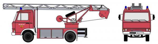 Loewe 4105 - Iveco Magirus "Zeta" 90M5 - DL18 Feuerwehr Weil der Stadt