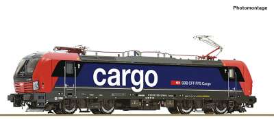 Roco H0 Doppeltaschen-Gelenkwagen T3000e Der CFL Cargo – Mit 2 LKW-Sattelaufliegern, Metall-Druckguss, Modellbahn-Zubehör
