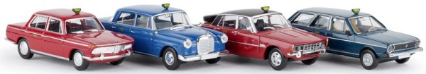 Brekina 90467 - Sparset 2"Taxa" (DK), (BMW, MB 190c, Rover; VW Passat"