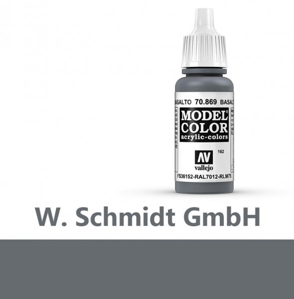 Vallejo 770869 - Model Color Farbe Basaltgrau, Matt, 17 ml