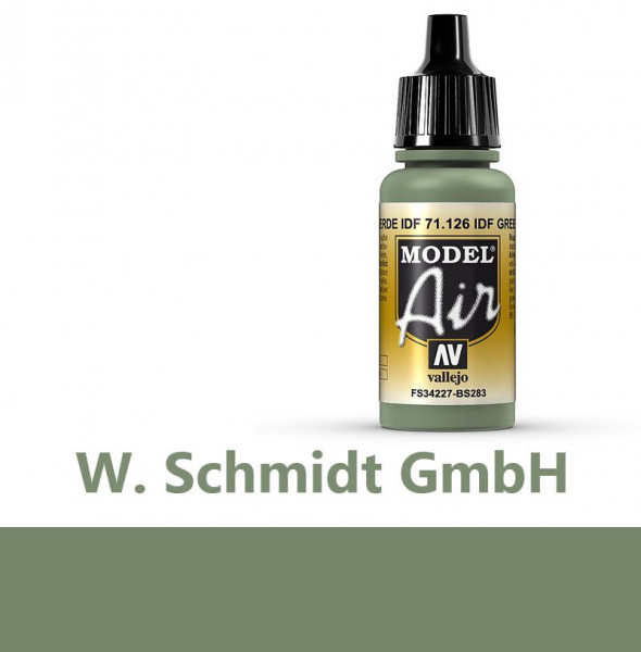Vallejo 771126 - Model Air IDF Grün, 17 ml
