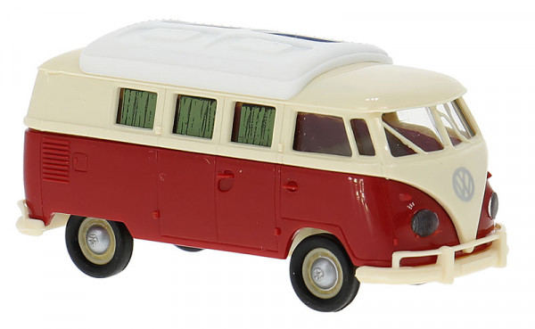 Brekina 31636 - VW T1b Camper hellbeige/rot 1960
