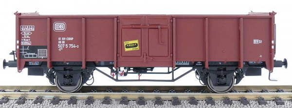 Exacttrain 23919 - DB offener Güterwagen UIC II E040 Ep.4b, mit Plakat "Union Briketts"