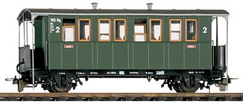 Bemo 3002821 - DB KBi 731 2-achsiger Personenwagen Ep.3 2. Klasse