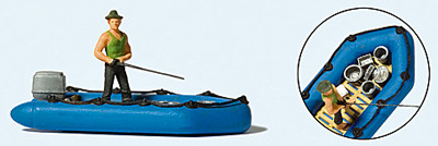 Preiser 10687 - Angler im Schlauchboot