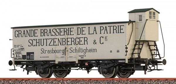 Brawa 51205 - A.L. Bierwagen G10 mit Bremserhaus "Brasserie Schutzenberger" Ep.1
