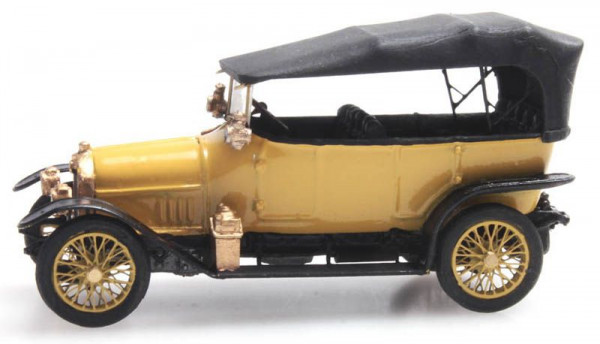 Artitec 387.406 - Audi 10/28 Zivil gelb Fertigmodell aus Resin, lackiert