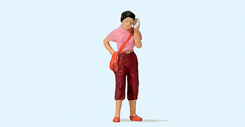 Preiser 28166 - Frau mit Handy telefonierend