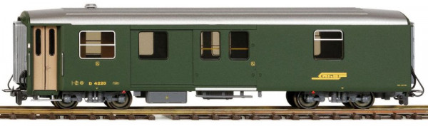 Bemo 3270116 - RhB D 4226 Packwagen gruen