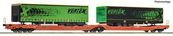 Roco 6600487 - WASCOSA Doppel-Taschenwagen T3000 Wascosa + Vertex E6