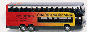 Wiking 071503- Mercedes O404DD Reisebus "Siemens Gute Riese für den Strom"