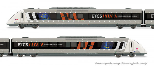 Jouef HJ2481 - SNCF, 2-tlg. Dieseltriebwagen X 72500 als ETCS-Testfahrzeug