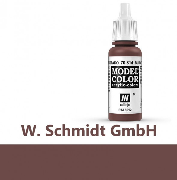 Vallejo 770814 - Model Color Farbe Umbrarot, Matt, 17 ml