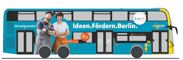 Rietze 78016 - Alexander Dennis Enviro 500 BVG - IBB Förderbank Berlin