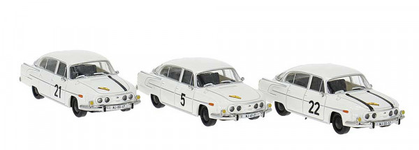 Brekina 27333 - Set mit 3 Tatra 603, Teilnehmer des "Marathon de la route" 1965